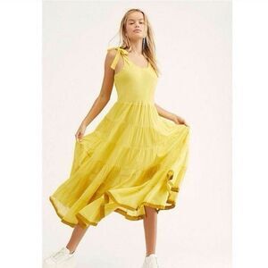 New Free People Kika's Printed Midi Dress sz Small